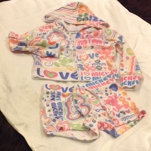 Disney terry cloth shorts outfit